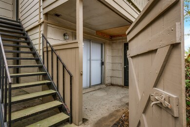 Private patio with outdoor storage. HOA to repair