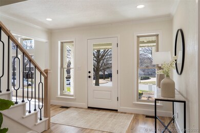 Natural Light fills the entry.