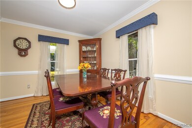 Notice the wood floors in the Dining Room