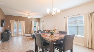 living and dining