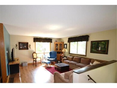 So much natural light in the living room!