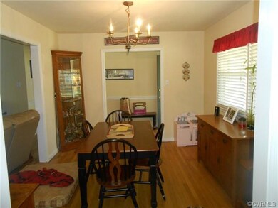 View of dining room from kitchen