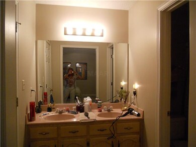 Master bath boasts double vanity, walk-in closet ,
