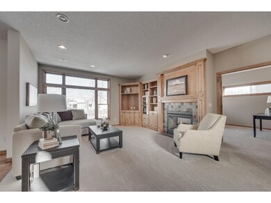 Main level family room offers an oversized picture