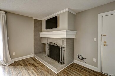Custom wall added over Fireplace allows for TV to 