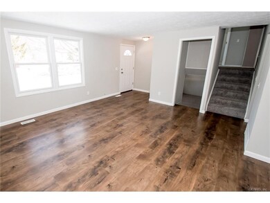 Living room off of the kitchen