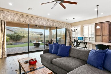 Great Room with Custom Window Treatments