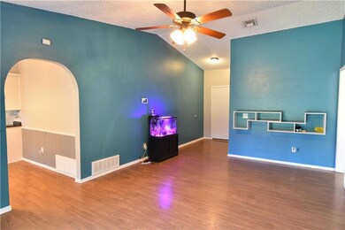 Living room looking at entrance