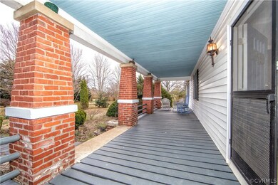 This remarkable front porch is spacious and perfec