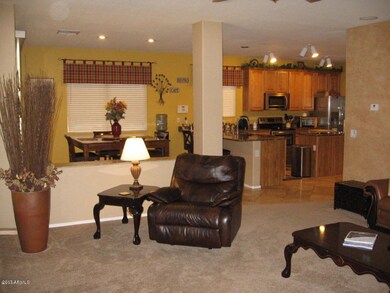 Family Room View to Kitchen
