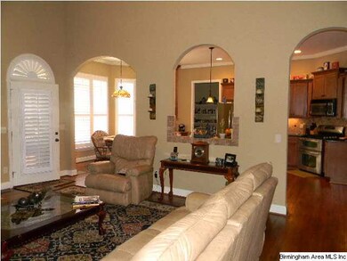 View of the Great Room toward kitchen and breakfas