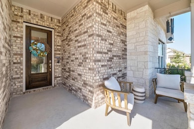Cozy front porch with views of the sunrise over the Texas hill country.
