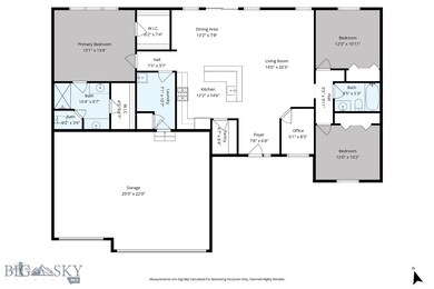 1750 Square Feet of living space