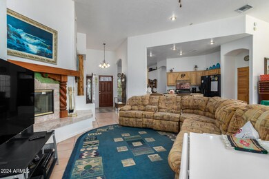 Notice the Fireplace