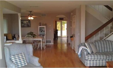 Living to Dining to Kitchen to Deck.  Bright, open floor plan and great 