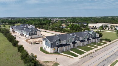 Aerial view of residential area