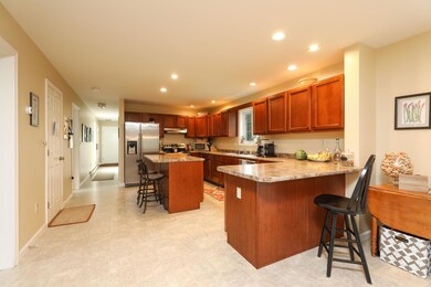 Kitchen with island and peninsula