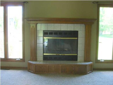 Lovely wood burning fireplace with gas starter in 