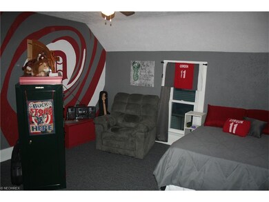 Bedroom 1 all decorated for Dover fans.