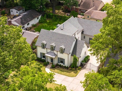 Aerial view of residential area