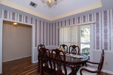 Formal dining room near foyer