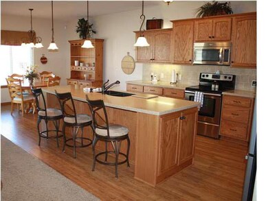 Huge kitchen is perfect for entertaining and servi