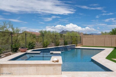 Little Wells Backyard Pool with Water Fe