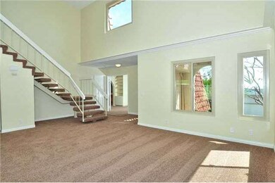 Entry and Living Room with Vaulted Ceilings