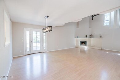 Open living/dining