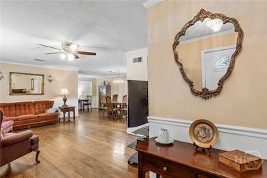 View from the foyer towards the living room.