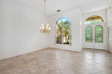 Formal Dining Room with front yard view and custom
