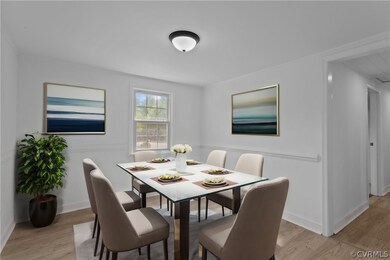 Virtually Staged Dining Room