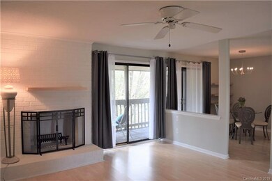 Open layout living and dining area.  Lots of natur