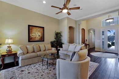 Living Room with Crown Molding