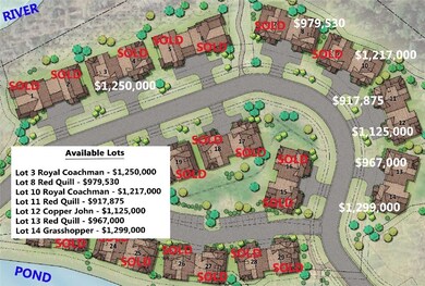 Updated site map with available lots listed.
