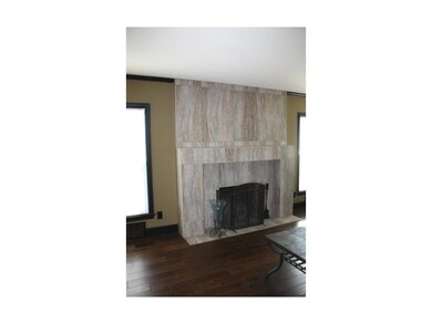 Impressive gas fireplace in living room