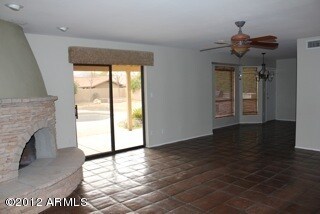 Fam rm w/beehive fireplace