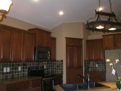 Tile back splash & wood floors