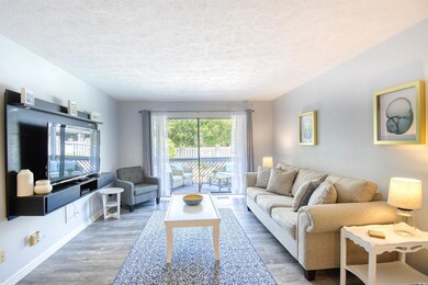 Living room featuring hardwood / wood-style floors
