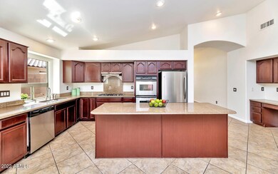 Cherry Cabinetry, Granite Countertops