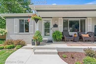 Welcoming entry with new porch & walkway