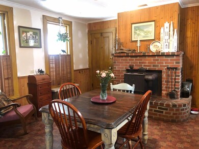 kitchen with heat stove