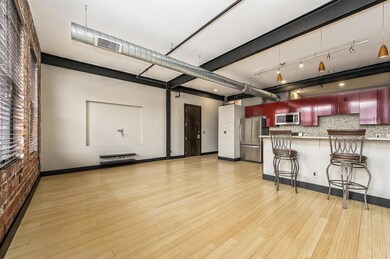 Living Area and Kitchen