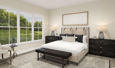 Rendering of Staged Primary Bedroom