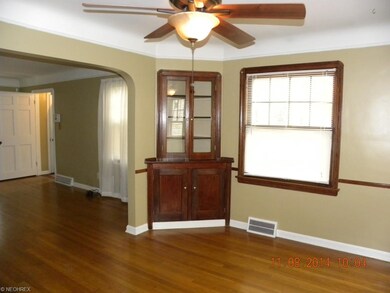 Charming corner cabinets in dining room