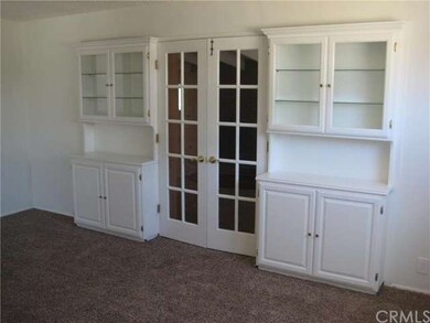 Built in cabinets with glass doors