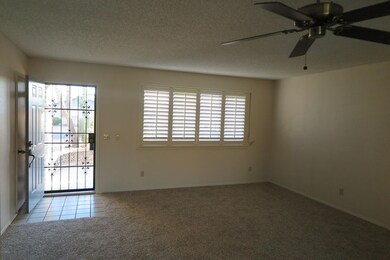 Living room looking to front entry