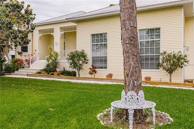 Front view and front yard