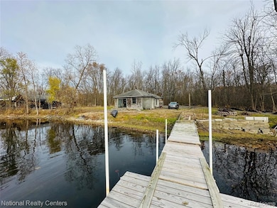 Dock with a water view