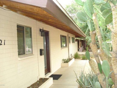 Front Door and Planters